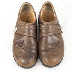 Finn Comfort Brown Leather Shoes 6 W Made in Germany UK 4 EU 36.5